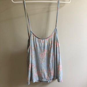 Brandy Melville Floral Tank ONE SIZE